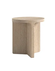 Portobello Round Side Table - Light Oak