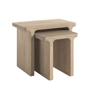 Portobello Nest of Tables - Light Oak
