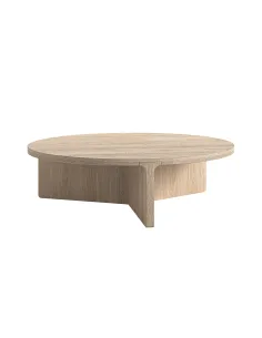 Portobello 1200 mm Round Coffee Table - Light Oak