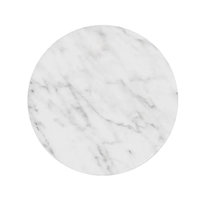 Portobello Round Side Table - Travertine Top
