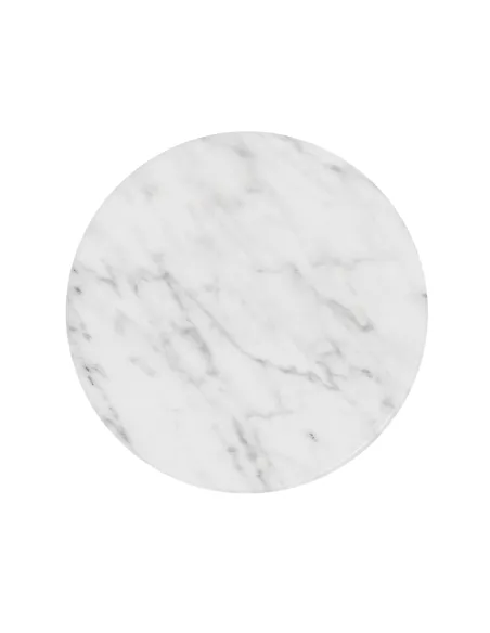 Portobello Round Side Table - Travertine Top