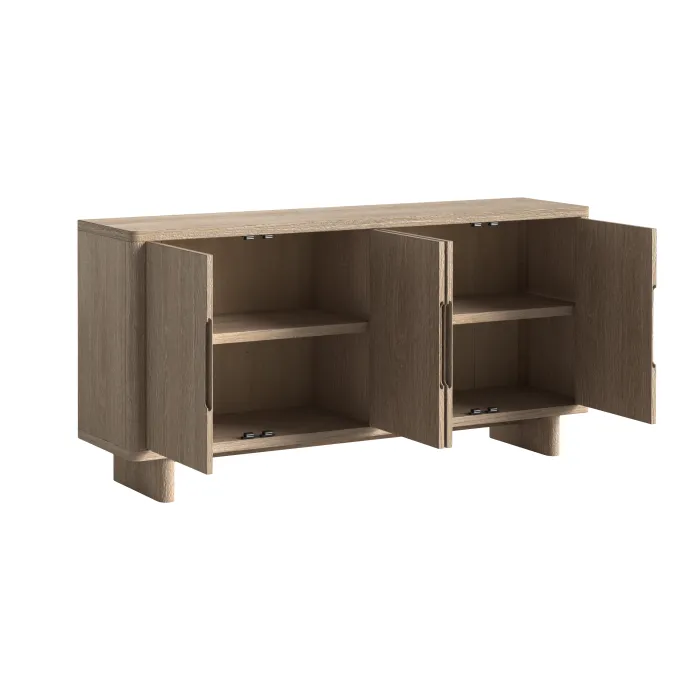 Portobello Large Sideboard - Light Oak
