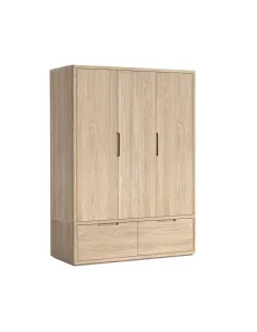 Portobello Triple Wardrobe - Light Oak