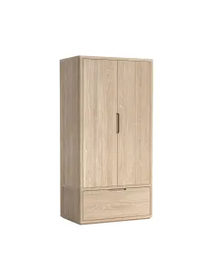 Portobello Gents Wardrobe - Light Oak