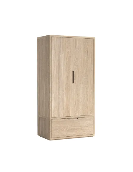 Portobello Gents Wardrobe - Light Oak