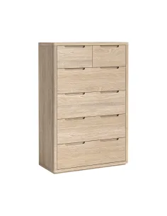 Portobello 2 over 4 Chest - Light Oak