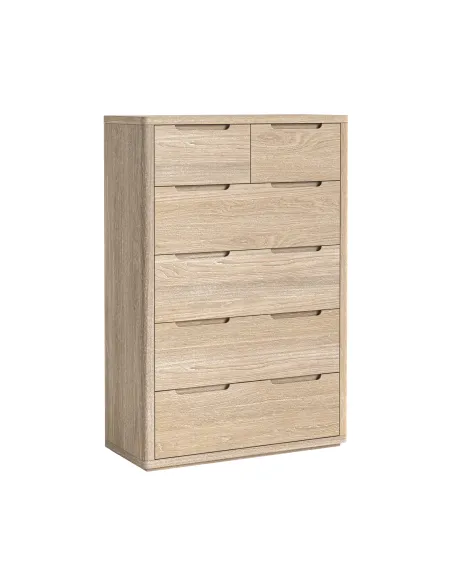 Portobello 2 over 4 Chest - Light Oak