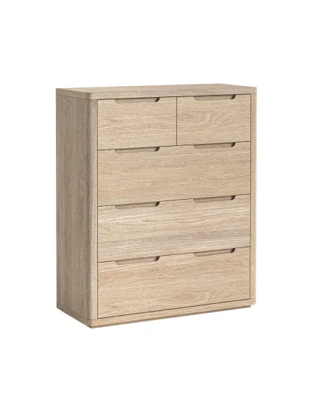 Portobello 2 over 3 Chest - Light Oak
