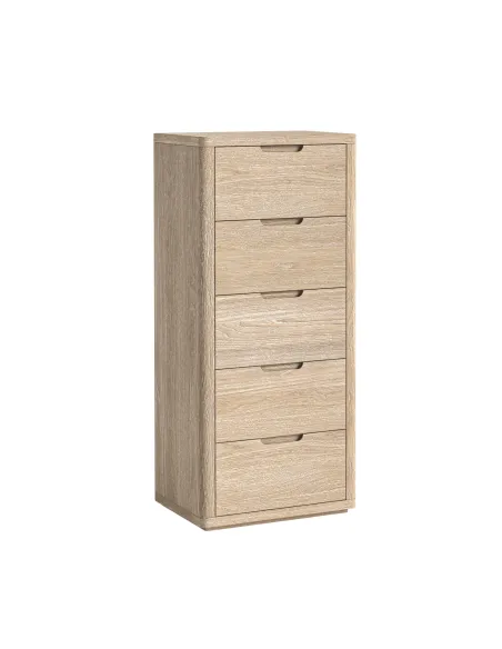 Portobello Tallboy Chest - Light Oak