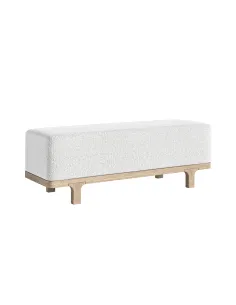 Portobello Bed Bench - Light Oak
