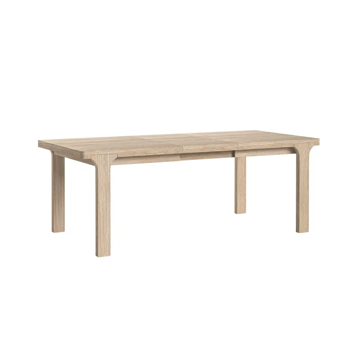 Portobello Large Extending Dining Table - Light Oak