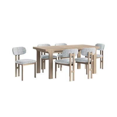Portobello Large Extending Dining Table - Light Oak