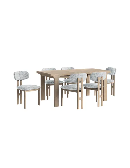 Portobello Large Extending Dining Table - Light Oak