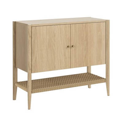 Sicily 2 Door Small Sideboard  - Light Oak