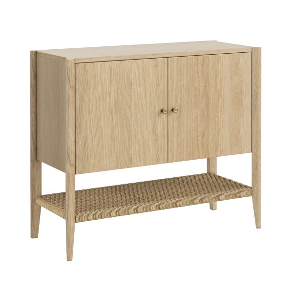 Sicily 2 Door Small Sideboard  - Light Oak