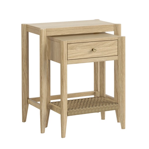 Sicily Nest Of Tables - Light Oak