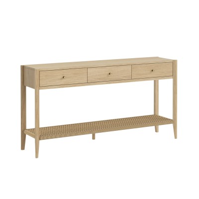 Sicily 1450 mm Console Table - Light Oak