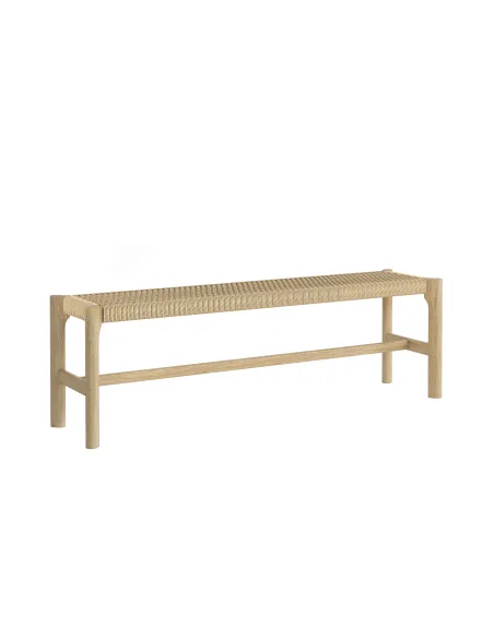 Sicily 1500 mm Dining Bench - Light Oak
