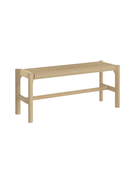 Sicily 1100 mm Dining Bench - Light Oak