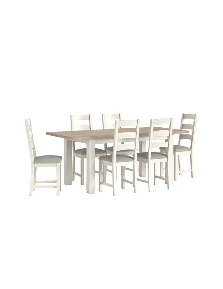 Tetbury Ladder Dining Chair - White