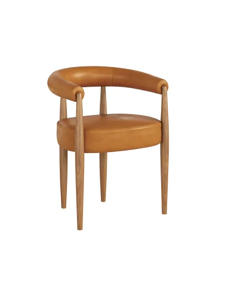 Florence Dining Chair - Tan PU