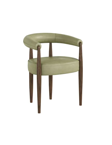 Florence Dining Chair - Olive Green PU