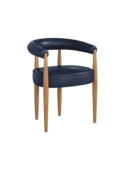 Florence Dining Chair - Midnight Blue PU