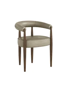 Florence Dining Chair - Pebble Grey PU