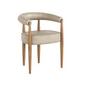 Florence Dining Chair -  Beige Mushroom PU