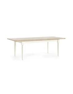Provence Large Extending Dining Table - White 2
