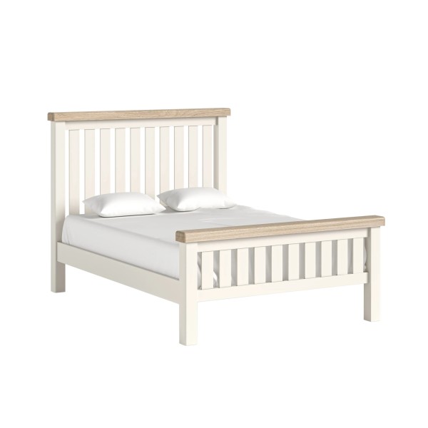 Windsor 4ft6 Slatted Bedframe - White