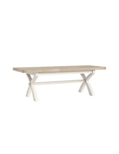 Windsor Cross Leg Extending Dining Table - White