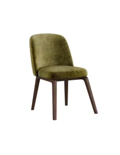 Elliott Dining Chair - Olive Green/Dark Legs