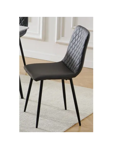 Argenta 120cm Dining Set with 4 Dark Grey Chairs