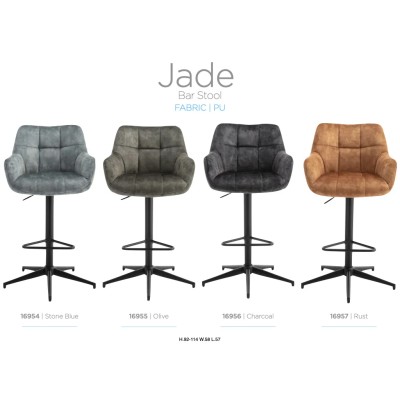Jade Bar Stool - Olive