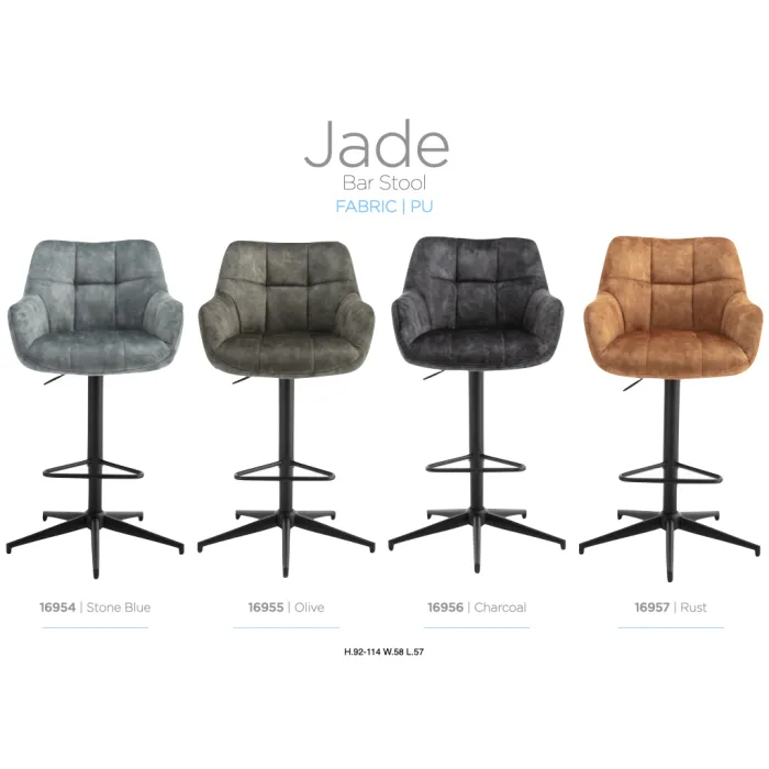 Jade Bar Stool - Olive