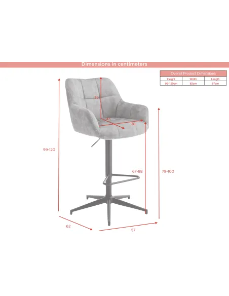 Jade Bar Stool - Olive