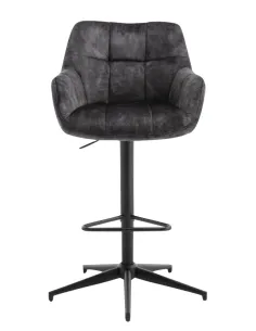 Jade Bar Stool - Charcoal