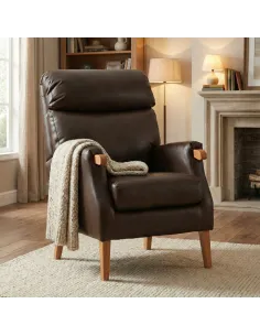 Faro Fireside Armchair - Tan PU