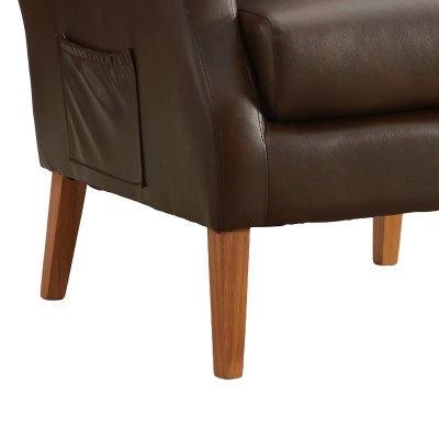 Faro Fireside Armchair - Tan PU