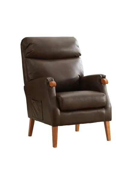Faro Fireside Armchair - Tan PU