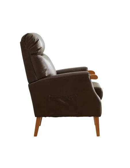 Faro Fireside Armchair - Tan PU
