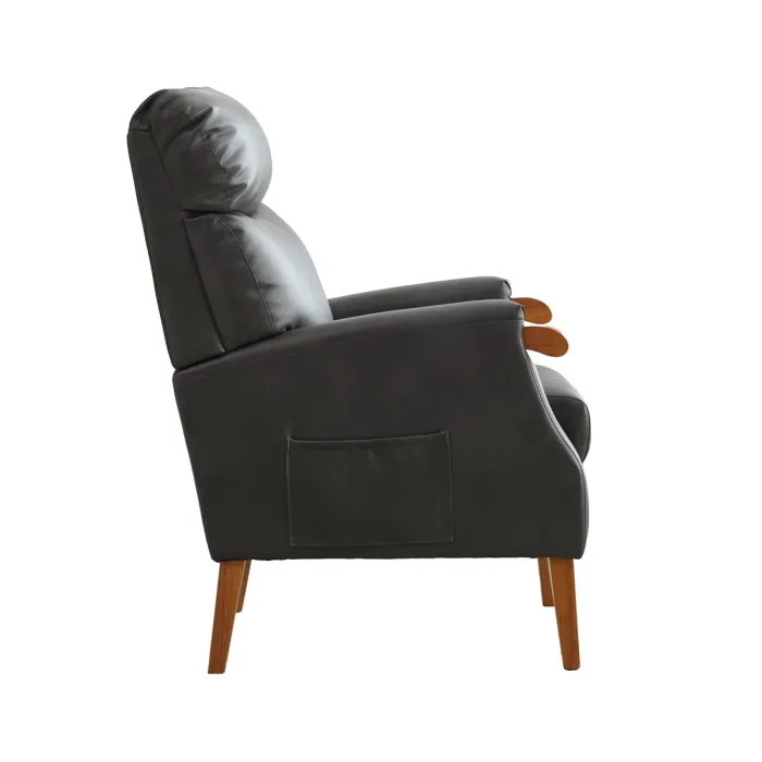 Faro Fireside Armchair - Grey PU