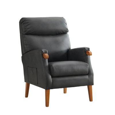 Faro Fireside Armchair - Grey PU