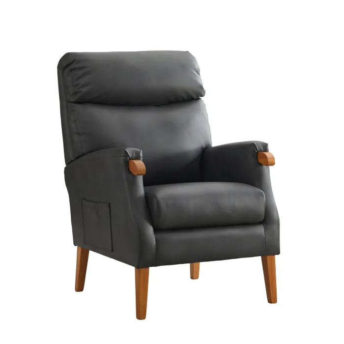 Faro Fireside Armchair - Grey PU