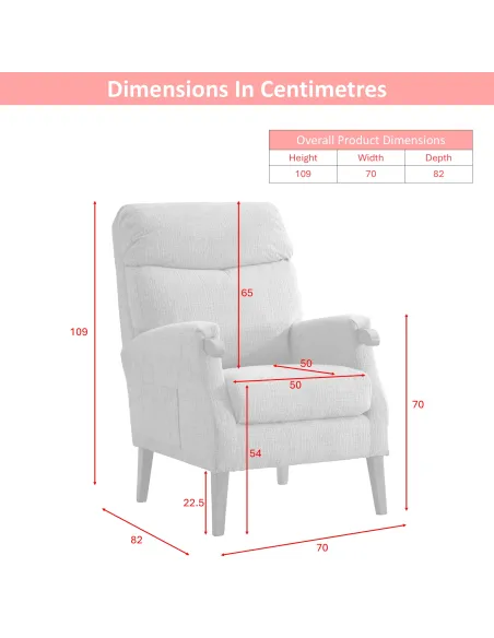 Faro Fireside Armchair - Rabbit