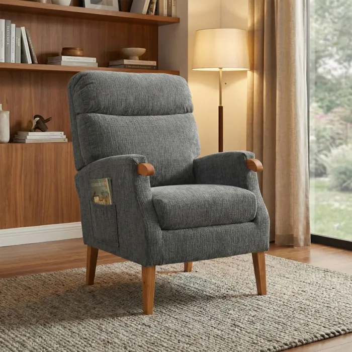 Faro Fireside Armchair - Anthracite