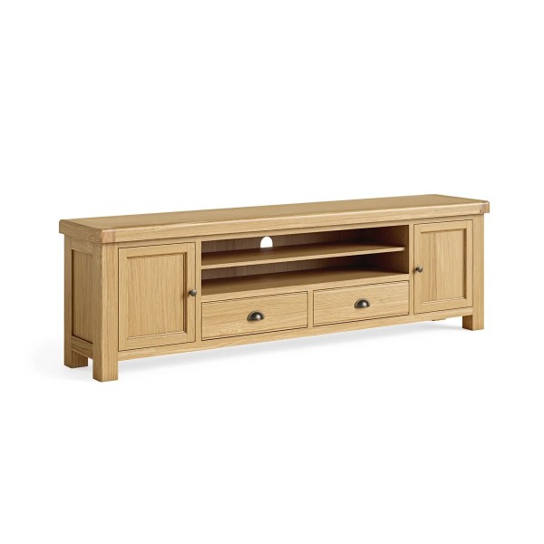 Gia 2180 mm Media Unit - Natural Oak