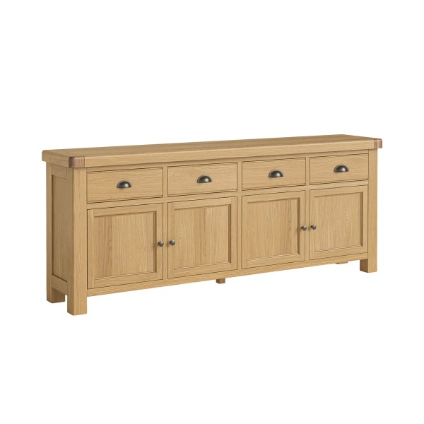 Gia 4 Drawer + 4 Doors Sideboard - Natural Oak