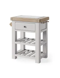 Marbury Small Kitchen Island - Light Grey 2